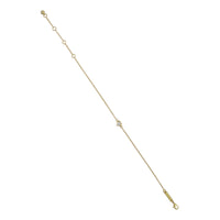 ted baker halle: mini crystal heart adjustable bracelet gold tone clear crystal