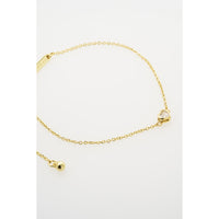 ted baker halle: mini crystal heart adjustable bracelet gold tone clear crystal
