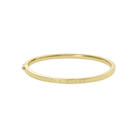 ted baker chrishell: logo slim gold tone bangle bracelet