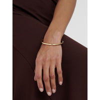 ted baker chrishell: logo slim gold tone bangle bracelet