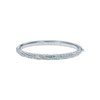 ted baker torvi: crystal twist hinged silver tone bangle bracelet