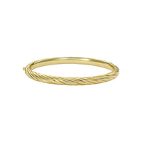 ted baker torvi: crystal twist hinged gold tone bangle bracelet