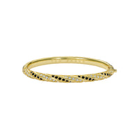 ted baker torvi: crystal twist hinged gold tone bangle bracelet