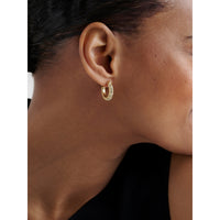 ted baker toni: crystal twist gold tone hoop earrings