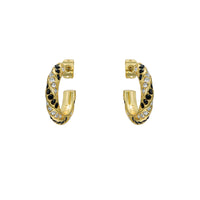 ted baker toni: crystal twist gold tone hoop earrings