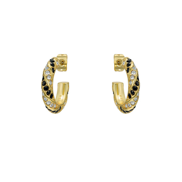 ted baker toni: crystal twist gold tone hoop earrings