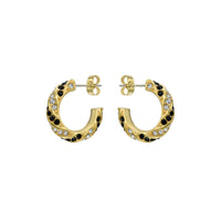 ted baker toni: crystal twist gold tone hoop earrings