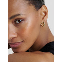 ted baker toni: crystal twist gold tone hoop earrings