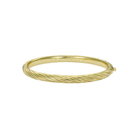 ted baker melissa: metal twist hinged gold tone bangle bracelet