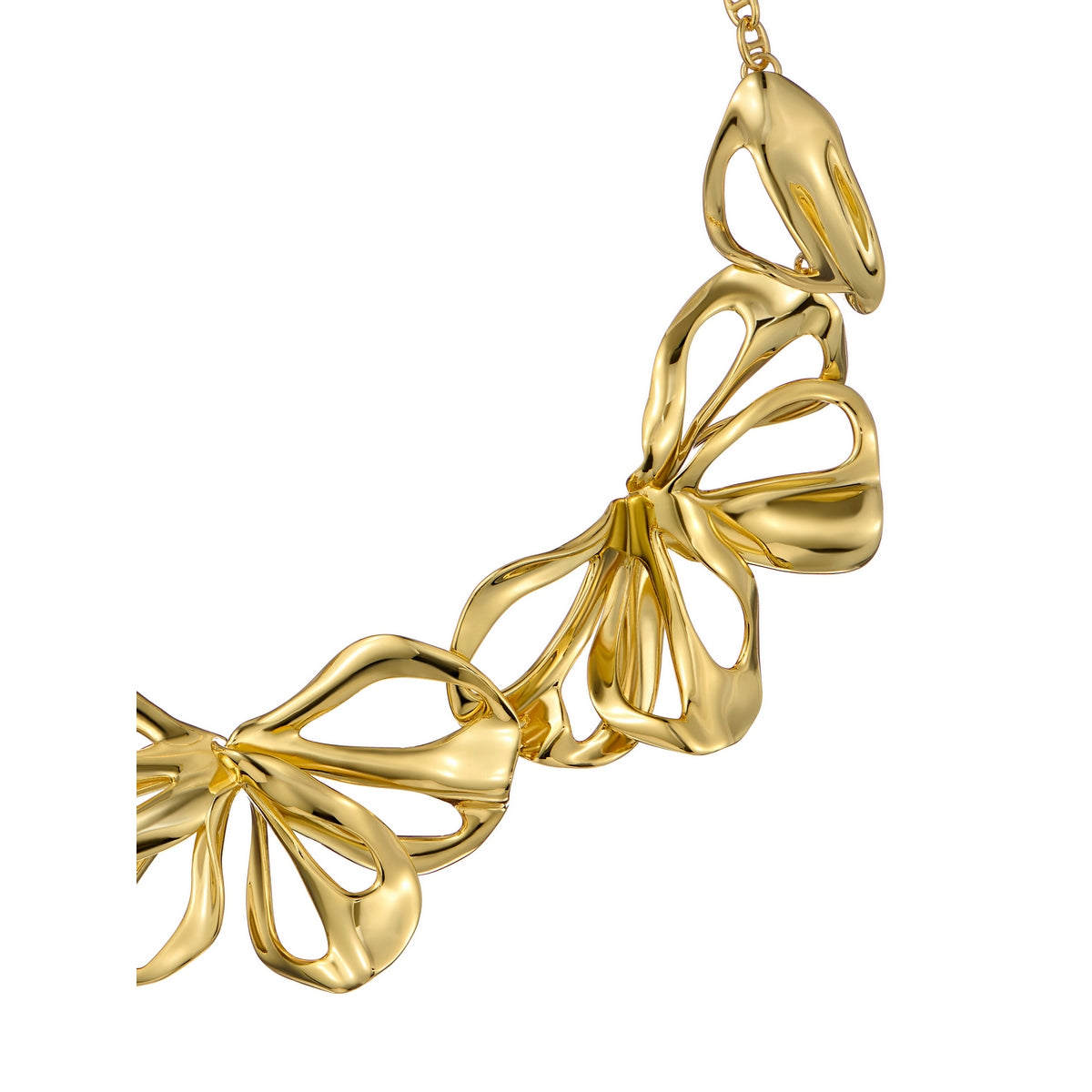 ted baker leona: abstract leaf statement necklace