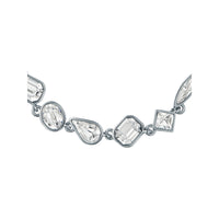 ted baker juliet: jewel chain crystal silver tone drawstring bracelet