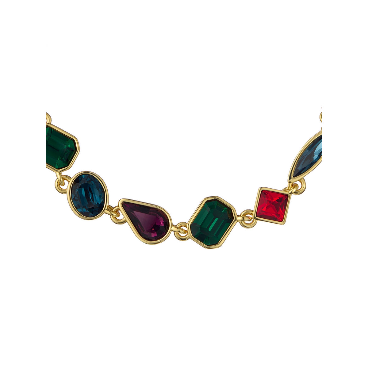 ted baker juliet: jewel chain crystal gold tone drawstring bracelet