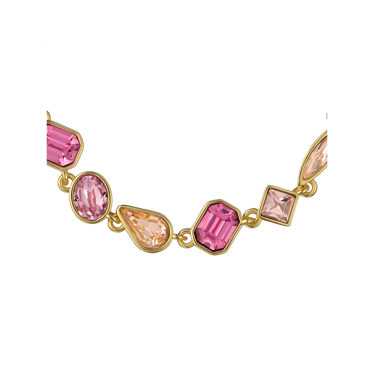 ted baker juliet: jewel chain crysta gold tonel drawstring bracelet