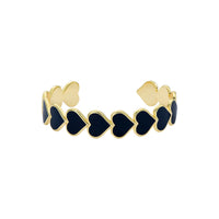 ted baker haidyn: enamel gold tone heart cuff