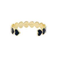 ted baker haidyn: enamel gold tone heart cuff