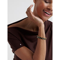 ted baker haidyn: enamel gold tone heart cuff