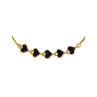 ted baker harriet: enamel heart gold tone adjustable bracelet