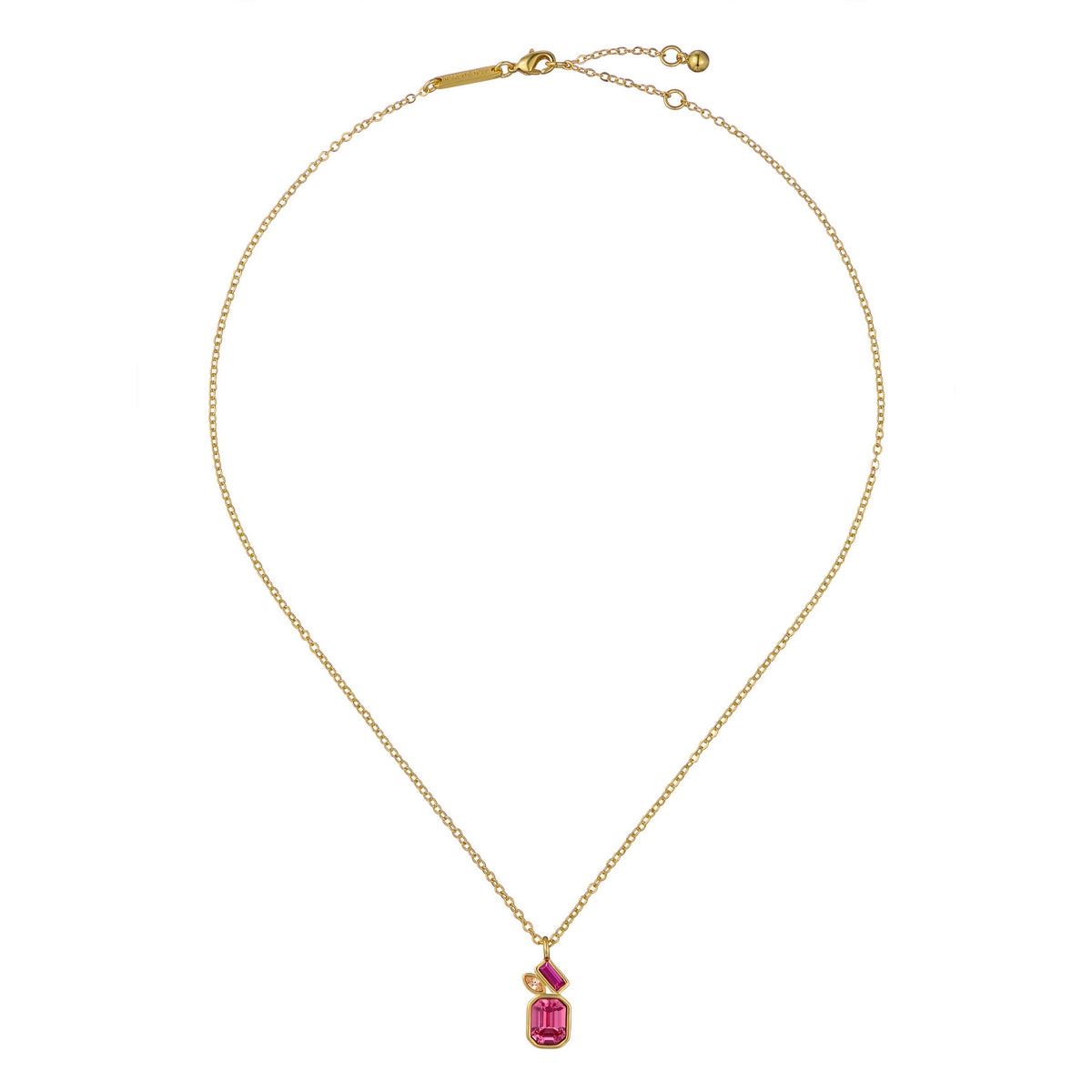 ted baker miley: crystal cluster gold tone pendant