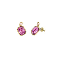 ted baker michelle: crystal cluster gold tone stud earrings