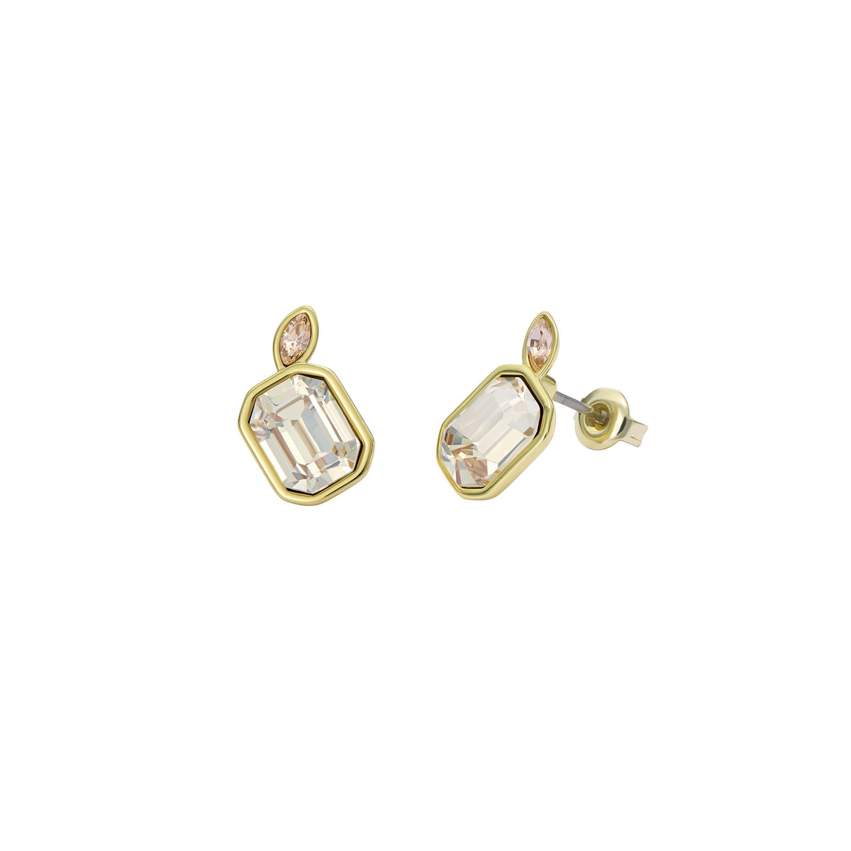 ted baker michelle: crystal cluster gold tone stud earrings