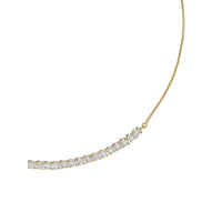 ted baker melrose: crystal adjustable gold tone tennis necklace