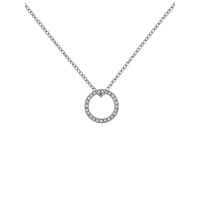 ted baker heri: crystal hoop silver tone pendant necklace