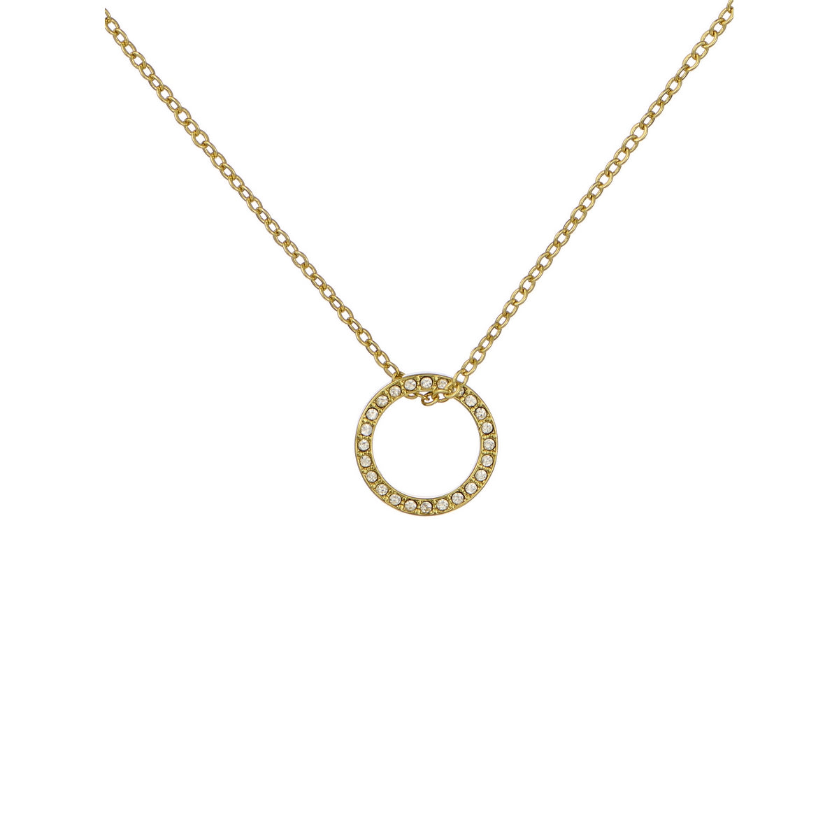 ted baker heri: crystal hoop gold tone pendant necklace