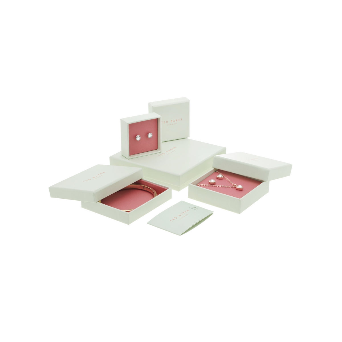ted baker michelle: crystal cluster gold tone stud earrings