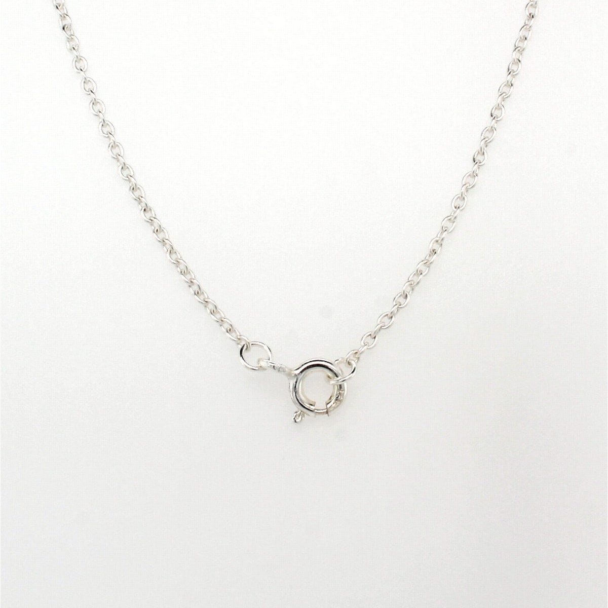 silver small pearl�curved bar necklace on a 45cm chain  a