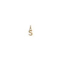 uno de 50 hang me  letter s 1.5mm gold plated metal alloy charm