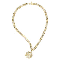 chiara ferragni chain long pendant yg with eye chain charm 70cm