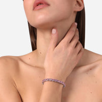chiara ferragni classic pink diamond stones bracelet