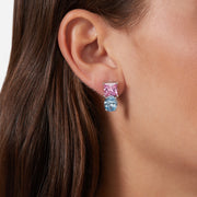 chiara ferragni princess rainbow stud earrings