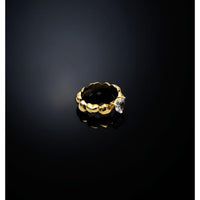 chaira ferragni cuoricino ring with 7mm wh cz+ipg s10