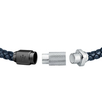 maserati jewels blue leather 41cm  bracelet