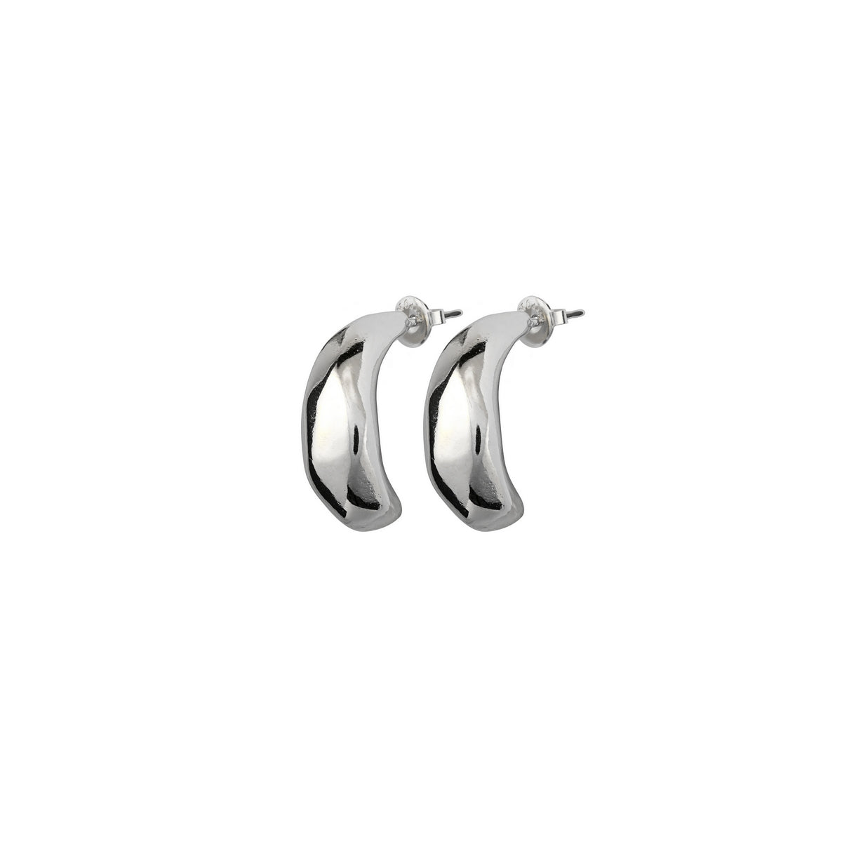 uno de 50 drops small shaped silver-plated metal alloy earring