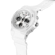 sector digital dual time, chime, stopwatch, white silicone watch