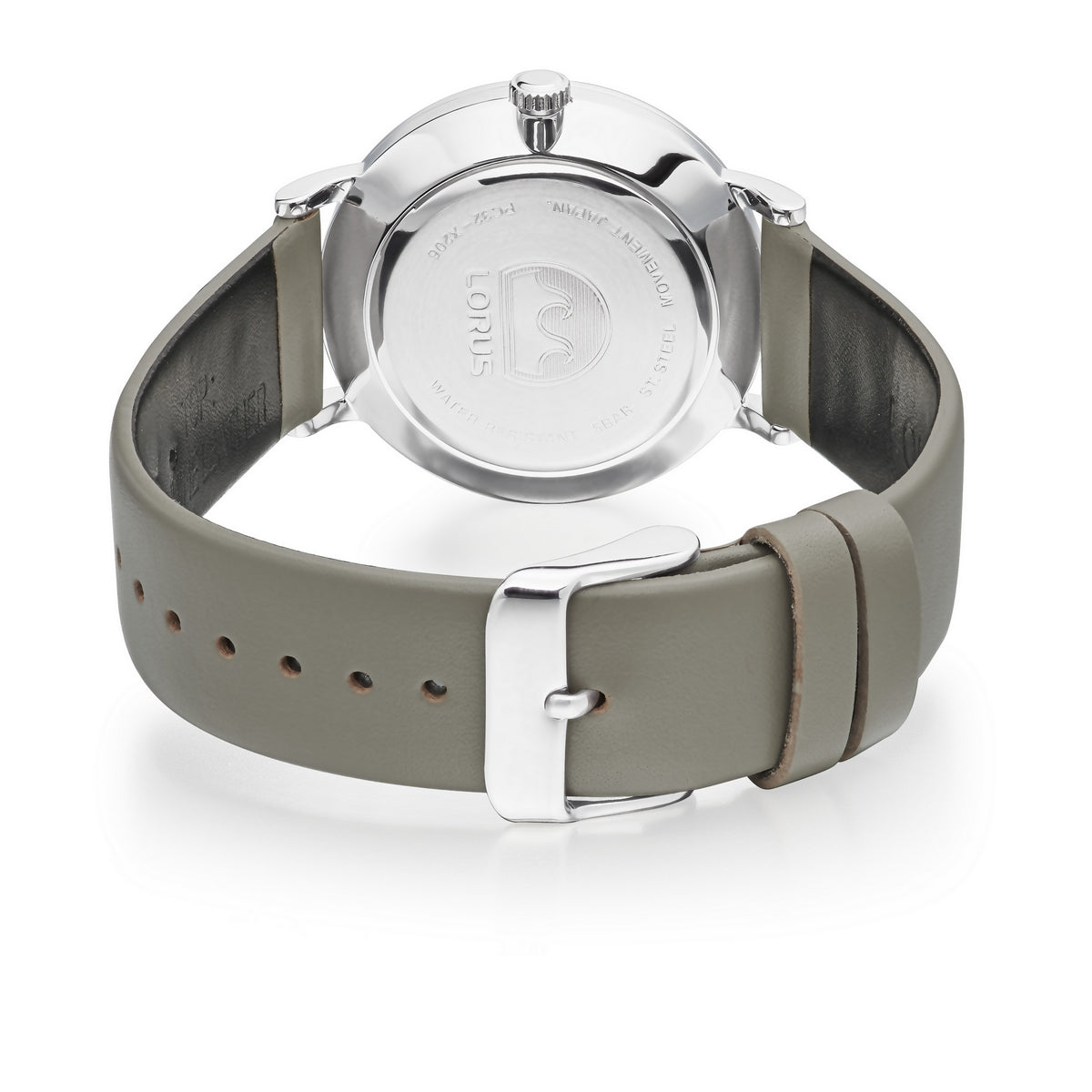 lorus quartz gents stainless steel blue dial strap watch