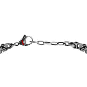 sector basic bracelet with vintage finishing stainless steel 22cm