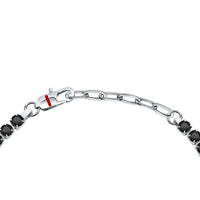 sector tennis braceletblack crystals 22cm