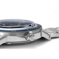 seiko presage automatic navy dial, 40.8mm 5bar, bracelet watch