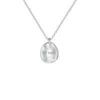 ted baker conniee: constellation coin pendant silver tone, clear crystal