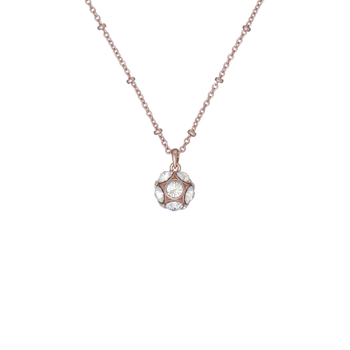 ted baker ravela: razzle dazzle rose gold tone clear crystal pendant