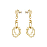 ted baker chharlee: clam shell gold tone drop earring
