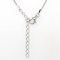 silver pearl sunflower pendant 8.5mm on 45cm chain  a