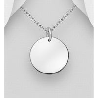 silver rectangle dog tag pendant 325x10mm�on 40cm chain   a