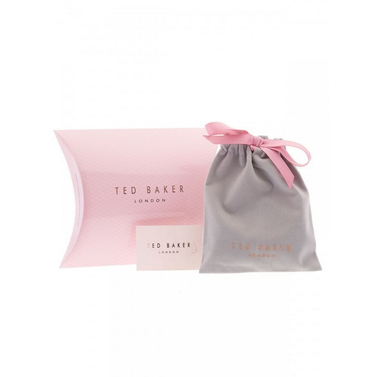 ted baker: crystal aurora hoop drawstring bracelet rose gold